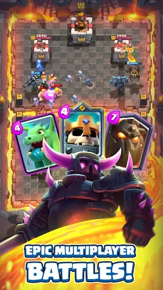 Clash Royale (Клаш Рояль) [МОД: Меню, Бесконечные монеты и Открытые уровни] Screenshot 1