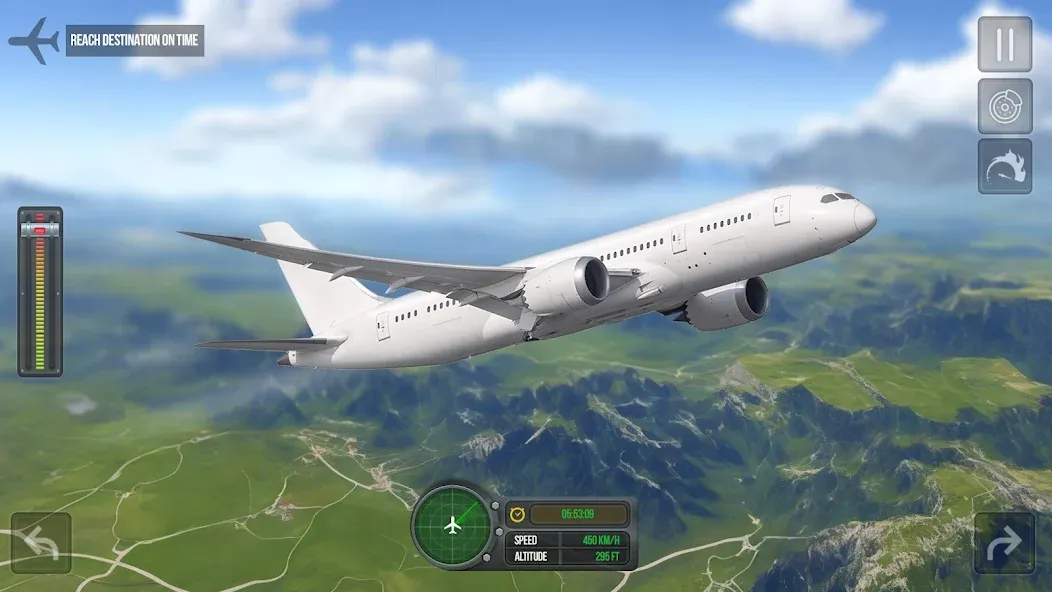 Flight Simulator - Plane Games [МОД: Меню, Бесконечные монеты и Открытые уровни] Screenshot 2