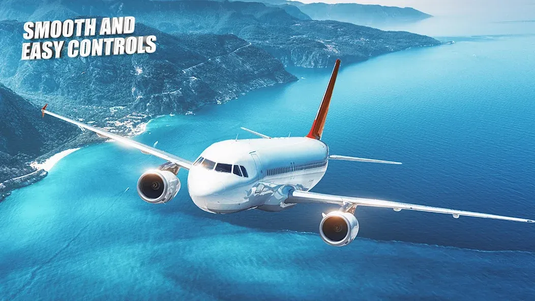 Flight Simulator - Plane Games [МОД: Меню, Бесконечные монеты и Открытые уровни] Screenshot 4