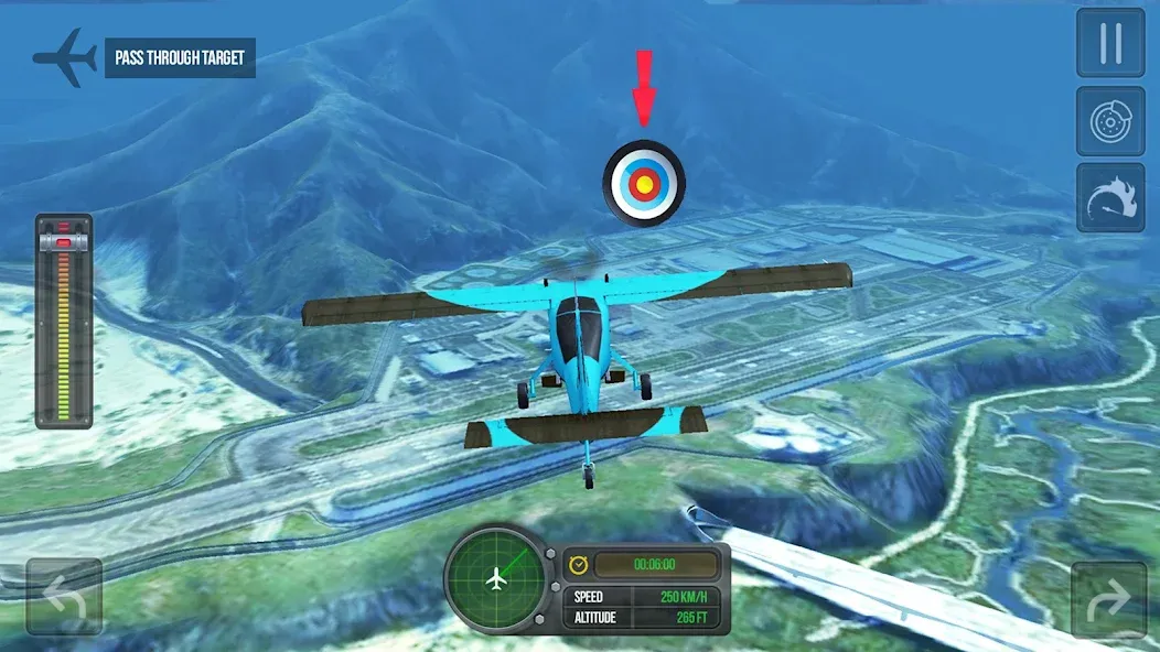 Flight Simulator - Plane Games [МОД: Меню, Бесконечные монеты и Открытые уровни] Screenshot 5