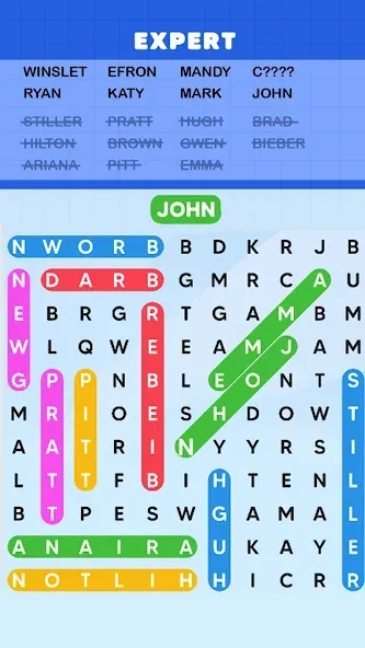 Word Search Puzzle Challenge (Уордсрч Пазл Челлендж) [МОД: Все открыто, Дополнительные деньги и Меню MOD] Screenshot 4