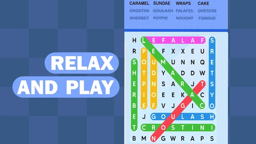 Word Search Puzzle Challenge (Уордсрч Пазл Челлендж) [МОД: Все открыто, Дополнительные деньги и Меню MOD] Screenshot 5