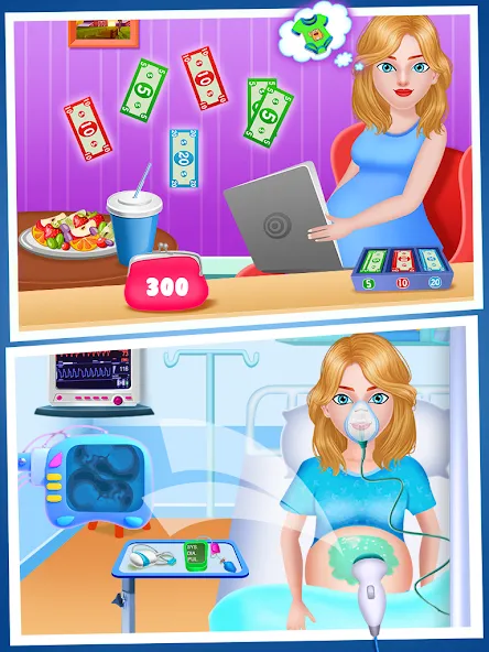 Mom Babysitting Game [МОД: Меню, Бесконечные монеты и Открытые уровни] Screenshot 2
