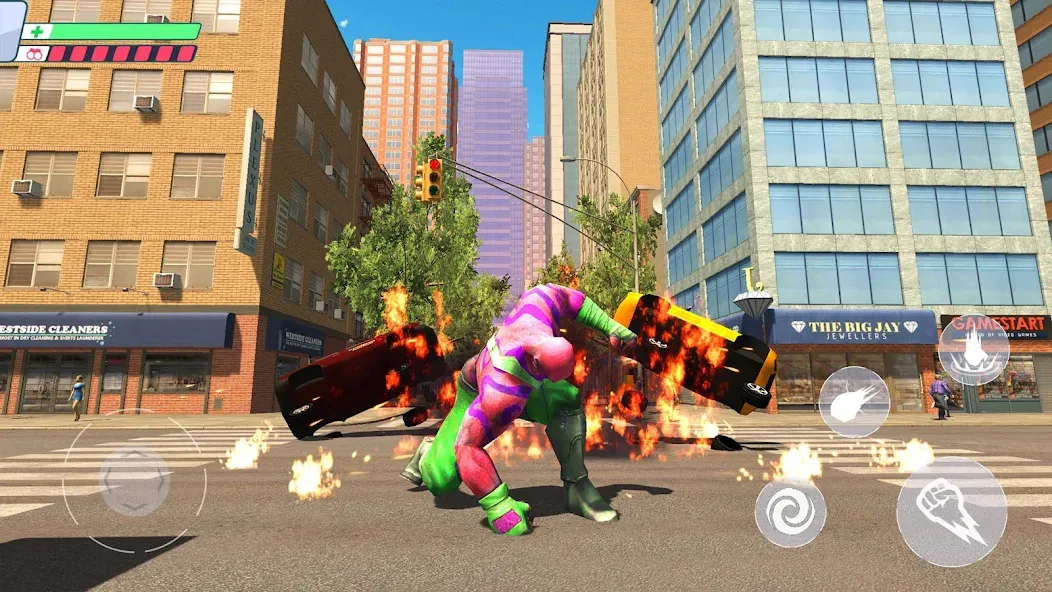 Super City Heroes:Super Battle (упер Герои Города) [МОД: Бесконечные деньги, Монеты и Мега MOD] Screenshot 3