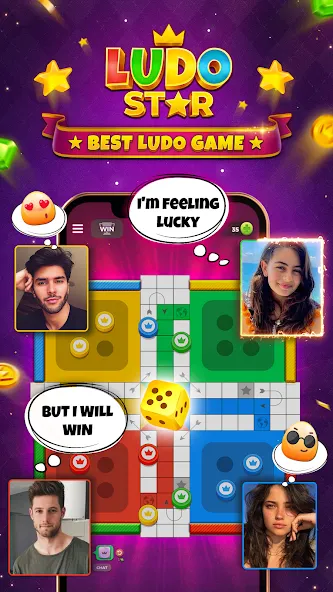 Ludo STAR: Online Dice Game (Лудо СТАР) [МОД: Меню, Бесконечные монеты и Открытые уровни] Screenshot 1