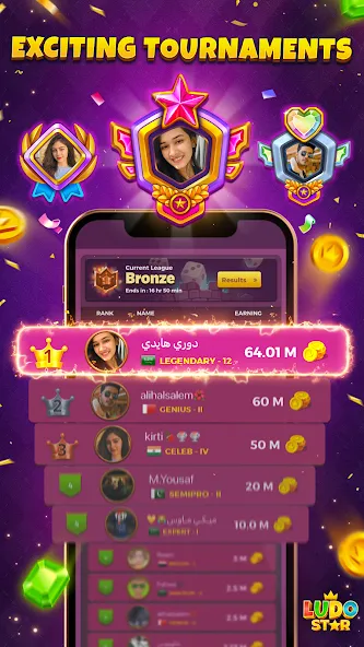 Ludo STAR: Online Dice Game (Лудо СТАР) [МОД: Меню, Бесконечные монеты и Открытые уровни] Screenshot 3