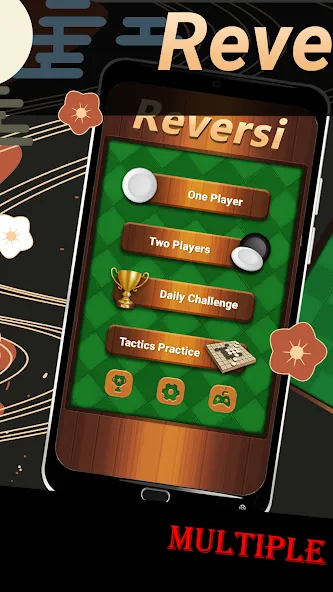Reversi - Classic Reversi Game (Реверси) [МОД: Деньги, Монеты и Меню MOD] Screenshot 1