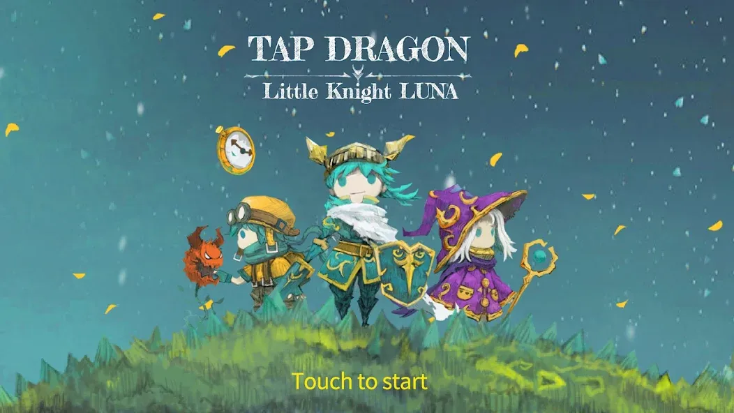 Tap Dragon: Little Knight Luna (Тап Драгон) [МОД: Меню, Бесконечные монеты и Открытые уровни] Screenshot 1