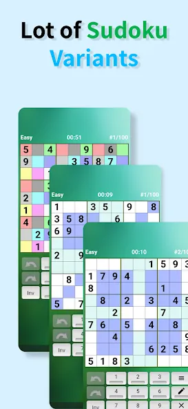 Sudoku offline (Судоку оффлайн) [МОД: Деньги, Монеты и Меню MOD] Screenshot 2