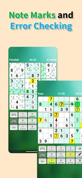 Sudoku offline (Судоку оффлайн) [МОД: Деньги, Монеты и Меню MOD] Screenshot 4