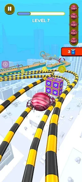 Rolling Balls 3D (Гоинг Боллс 3Д) [МОД: Много монет, Открытые уровни и Мега MOD] Screenshot 1
