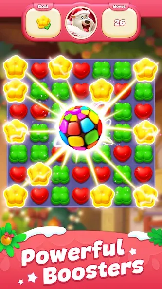 Sweet Candy Match: Puzzle Game (Свит Кэнди Матч) [МОД: Деньги, Монеты и Меню MOD] Screenshot 2