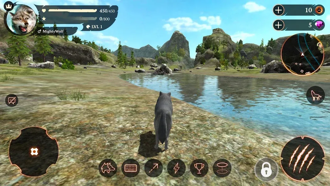 The Wolf (Зе Вулф) [МОД: Меню, Бесконечные монеты и Открытые уровни] Screenshot 1