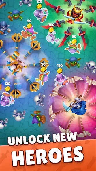 Heroes vs. Hordes: Survivor [МОД: Все открыто, Дополнительные деньги и Меню MOD] Screenshot 5