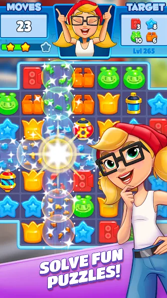 Subway Surfers Match (Сабвей Серферс Матч) [МОД: Меню, Бесконечные монеты и Открытые уровни] Screenshot 1