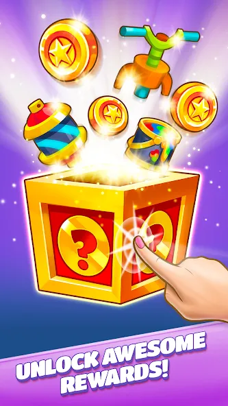 Subway Surfers Match (Сабвей Серферс Матч) [МОД: Меню, Бесконечные монеты и Открытые уровни] Screenshot 2