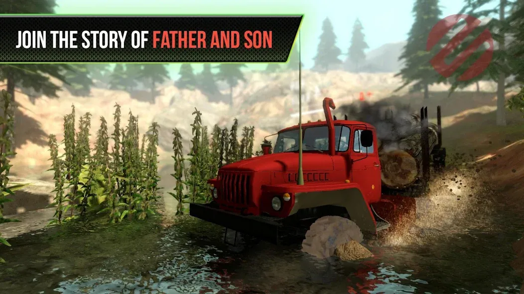 Truck Simulator OffRoad 4 [МОД: Деньги, Монеты и Меню MOD] Screenshot 1