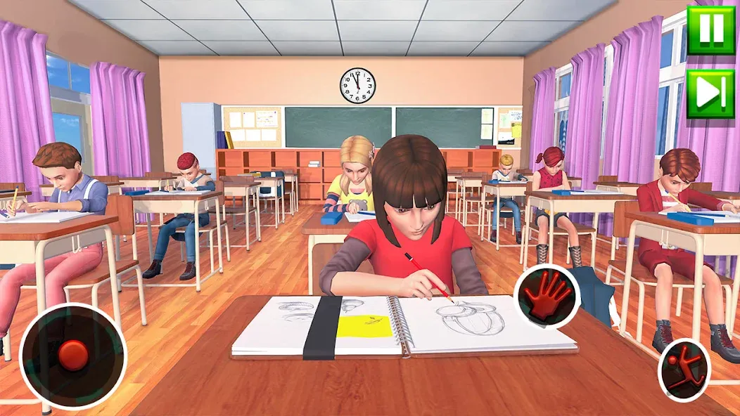High School Teacher Sim Games [МОД: Все открыто, Дополнительные деньги и Меню MOD] Screenshot 1