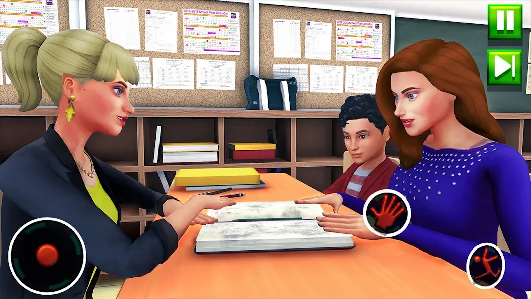 High School Teacher Sim Games [МОД: Все открыто, Дополнительные деньги и Меню MOD] Screenshot 3