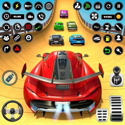 Crazy Ramp Car Stunt Master 3D (Крэйзи Рэмп Кар Стант Мастер 3Д) [МОД: Меню, Бесконечные монеты и Открытые уровни] Screenshot 3