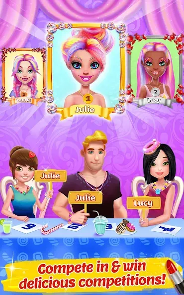 Candy Makeup Beauty Game [МОД: Много денег, Монет и Все открыто] Screenshot 4