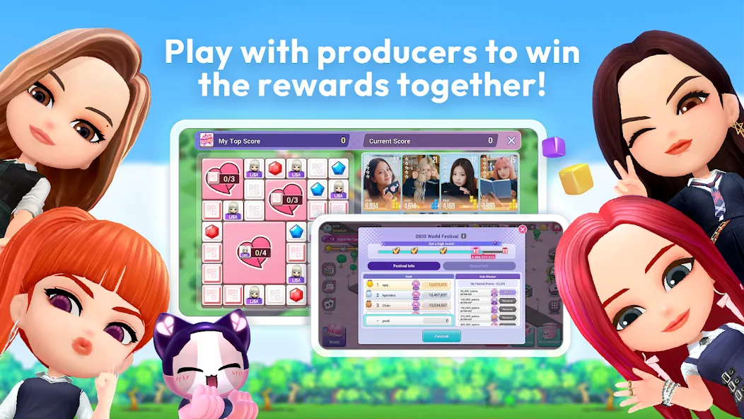 BLACKPINK THE GAME (БЛЭКПИНК ЗЕ ГЕЙМ) [МОД: Деньги, Монеты и Меню MOD] Screenshot 1