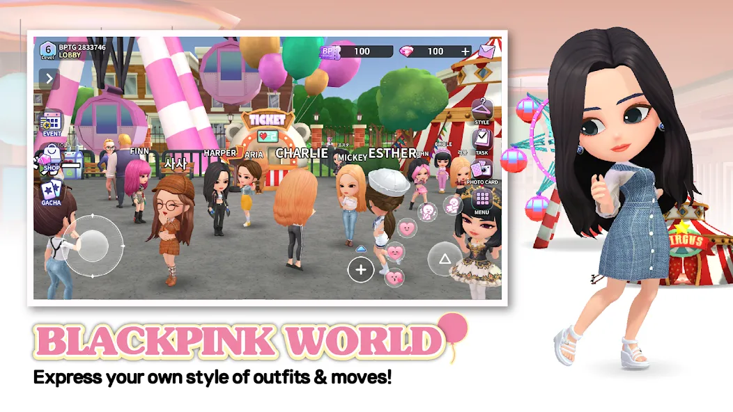 BLACKPINK THE GAME (БЛЭКПИНК ЗЕ ГЕЙМ) [МОД: Деньги, Монеты и Меню MOD] Screenshot 5