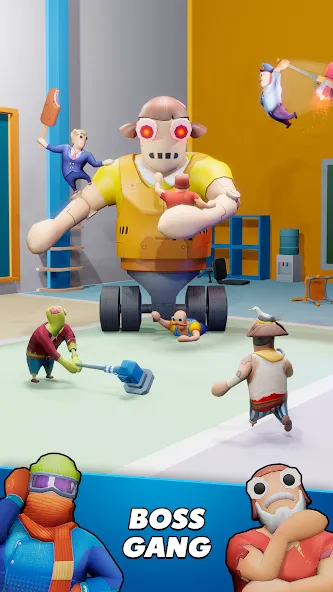 Gang Battle Party: Animals 3D [МОД: Много денег, Монет и Все открыто] Screenshot 3