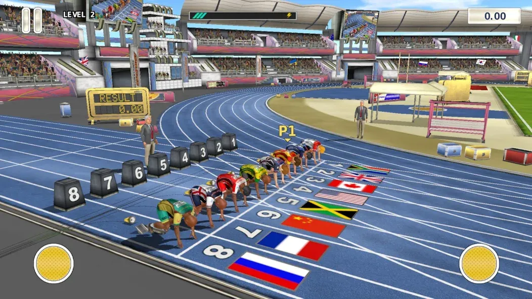 Athletics 3: Summer Sports (Атлетика 3) [МОД: Меню, Бесконечные монеты и Открытые уровни] Screenshot 1