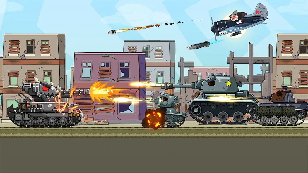 Tank Arena Steel Battle (Танковая Арена Стальное Сражение) [МОД: Все открыто, Дополнительные деньги и Меню MOD] Screenshot 3