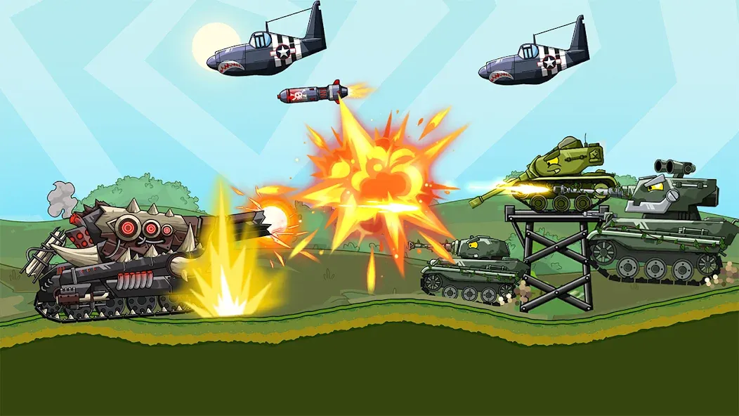 Tank Arena Steel Battle (Танковая Арена Стальное Сражение) [МОД: Все открыто, Дополнительные деньги и Меню MOD] Screenshot 4