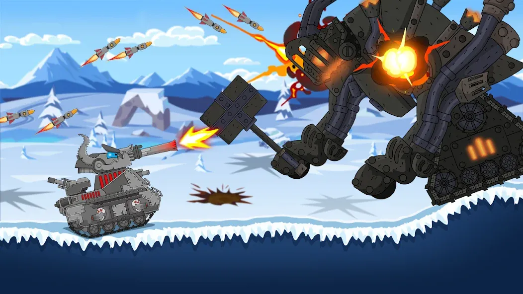 Tank Combat: War Battle (Танковый бой) [МОД: Меню, Бесконечные монеты и Открытые уровни] Screenshot 5