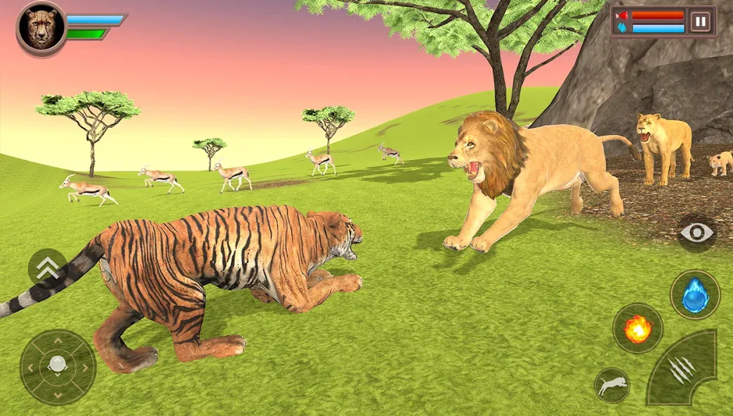 Savanna Safari: Land of Beasts (Саванна игра выживания животных) [МОД: Много денег, Монет и Все открыто] Screenshot 4