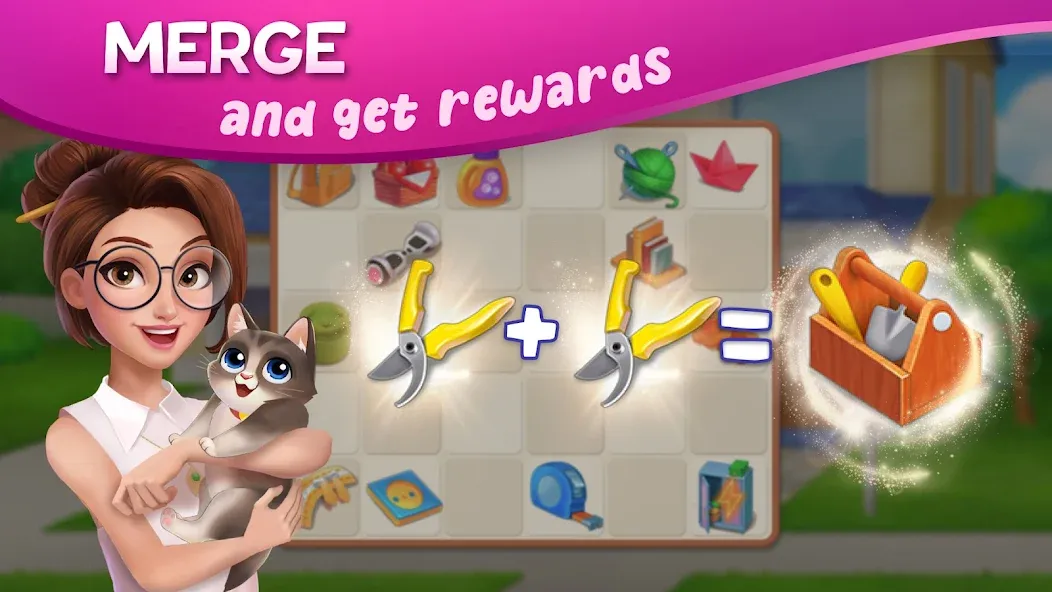 DesignVille: Merge & Story [МОД: Все открыто, Дополнительные деньги и Меню MOD] Screenshot 4