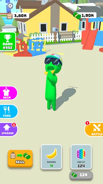 Eating Hero: Clicker Food Game (Итинг Хиро) [МОД: Много монет, Открытые уровни и Мега MOD] Screenshot 1