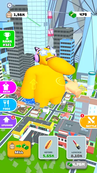 Eating Hero: Clicker Food Game (Итинг Хиро) [МОД: Много монет, Открытые уровни и Мега MOD] Screenshot 3