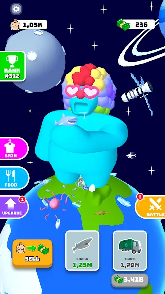 Eating Hero: Clicker Food Game (Итинг Хиро) [МОД: Много монет, Открытые уровни и Мега MOD] Screenshot 4