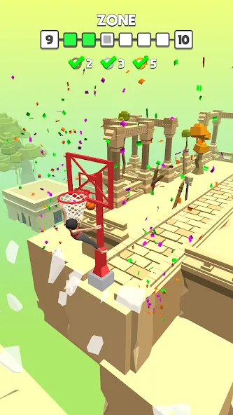 Flip Dunk (Флип Данк) [МОД: Много монет, Открытые уровни и Мега MOD] Screenshot 2
