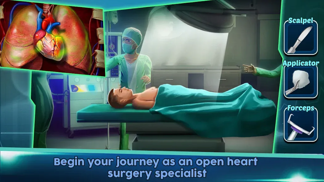 Surgery Doctor Simulator Games [МОД: Много монет, Открытые уровни и Мега MOD] Screenshot 1