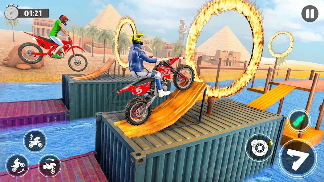 Bike Stunt Race Tricks Master [МОД: Много монет, Открытые уровни и Мега MOD] Screenshot 5