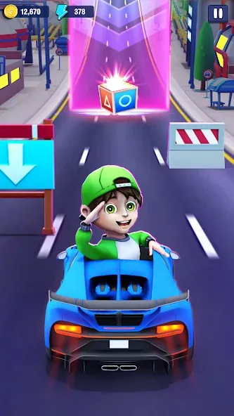 Mini Car Runner - Racing Games (Мини Кар Раннер) [МОД: Меню, Бесконечные монеты и Открытые уровни] Screenshot 2