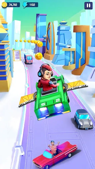 Mini Car Runner - Racing Games (Мини Кар Раннер) [МОД: Меню, Бесконечные монеты и Открытые уровни] Screenshot 3