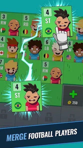 Merge Football Manager: Soccer (Мерж Футбол Менеджер) [МОД: Деньги, Монеты и Меню MOD] Screenshot 2