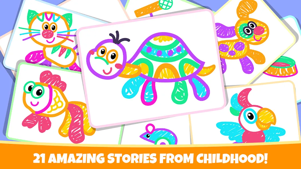 Drawing for kids! Toddler draw [МОД: Много монет, Открытые уровни и Мега MOD] Screenshot 5