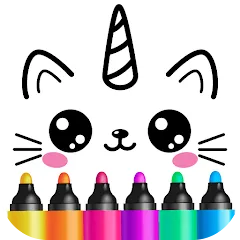 Скачать Drawing for kids! Toddler draw [МОД: Много монет, Открытые уровни и Мега MOD] | Взлом Drawing for kids! Toddler draw на Андроид