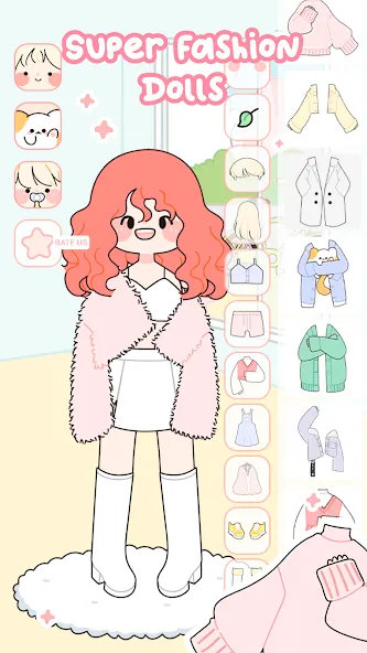 Lovely Doll : Dress Up Game (Лавли Долл) [МОД: Деньги, Монеты и Меню MOD] Screenshot 1