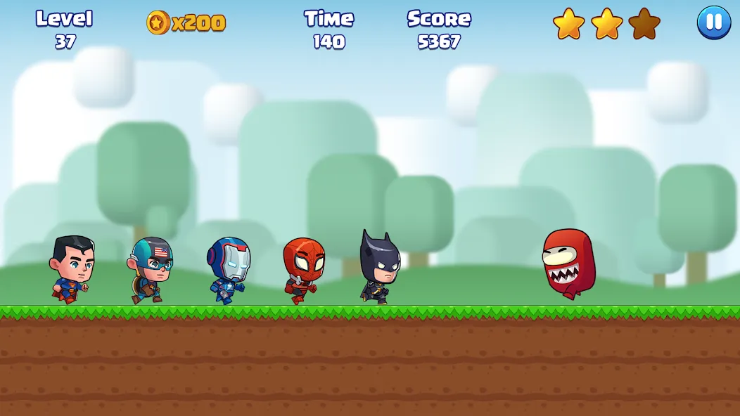 Super Bill World-Fun Adventure (Супер Билл Мир) [МОД: Много денег, Монет и Все открыто] Screenshot 2