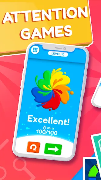 Train your Brain - Attention [МОД: Много монет, Открытые уровни и Мега MOD] Screenshot 1