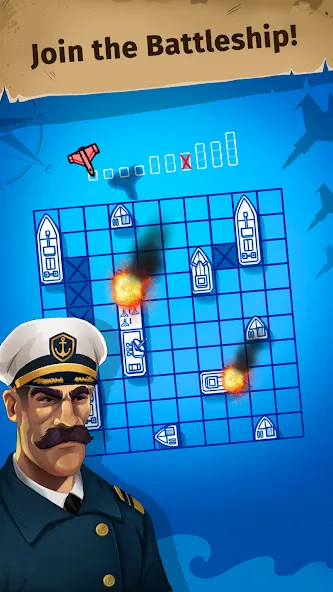 Sink the Fleet - Sea War [МОД: Меню, Бесконечные монеты и Открытые уровни] Screenshot 1
