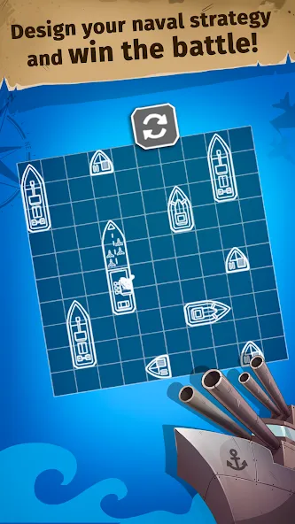 Sink the Fleet - Sea War [МОД: Меню, Бесконечные монеты и Открытые уровни] Screenshot 3